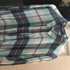 Plaid blue button up